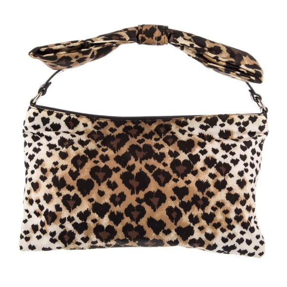 RED Valentino Leopard Print Nylon Handle Bag - Picture 1 of 7